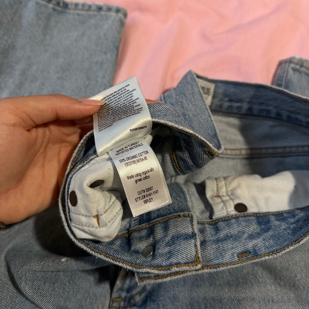 Agolde Ripley High-Rise Straight-Left Jeans in Riptide 26” - Picture 7 of 7